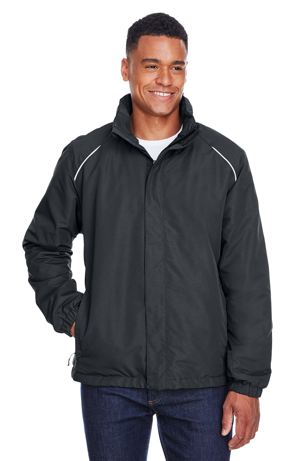 Core 365 Mens Profile Water Resistant Full Zip Hooded Jacket 88224 ...