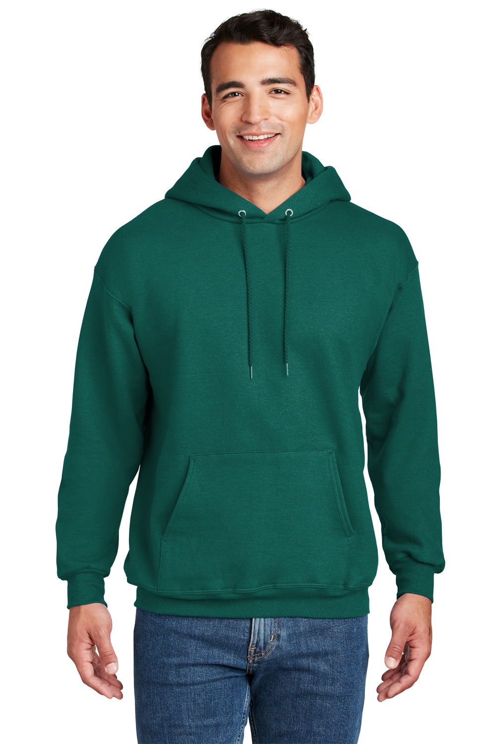 Hanes F170 Mens Cactus Green Ultimate Cotton PrintPro XP Hooded ...