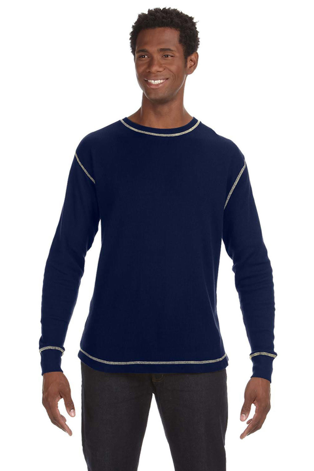 navy blue thermal top