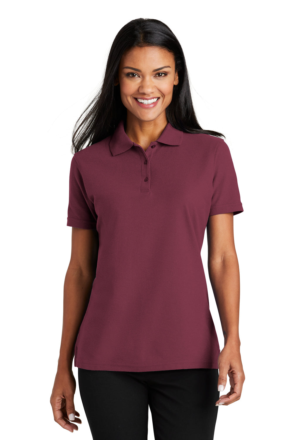 maroon polo shirt for women