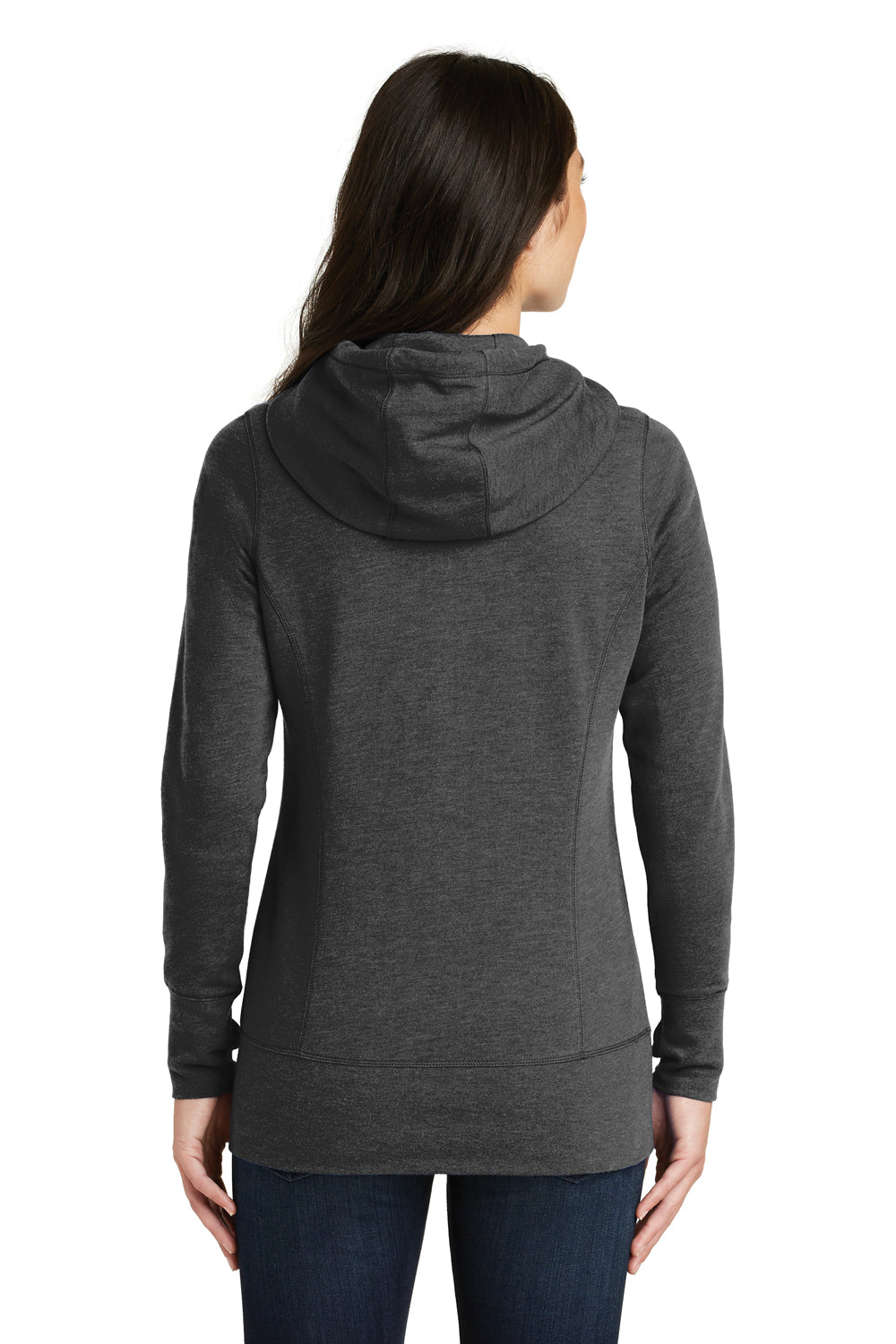 Download New Era LNEA511 Womens Heather Black Fleece Full Zip ...