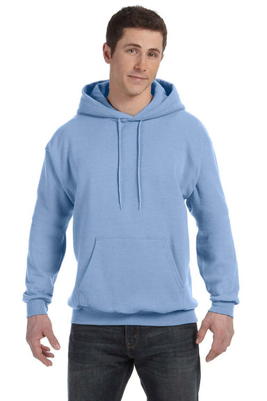 Hanes P170 Mens Denim Blue EcoSmart Print Pro XP Pill Resistant Hooded  Sweatshirt Hoodie —