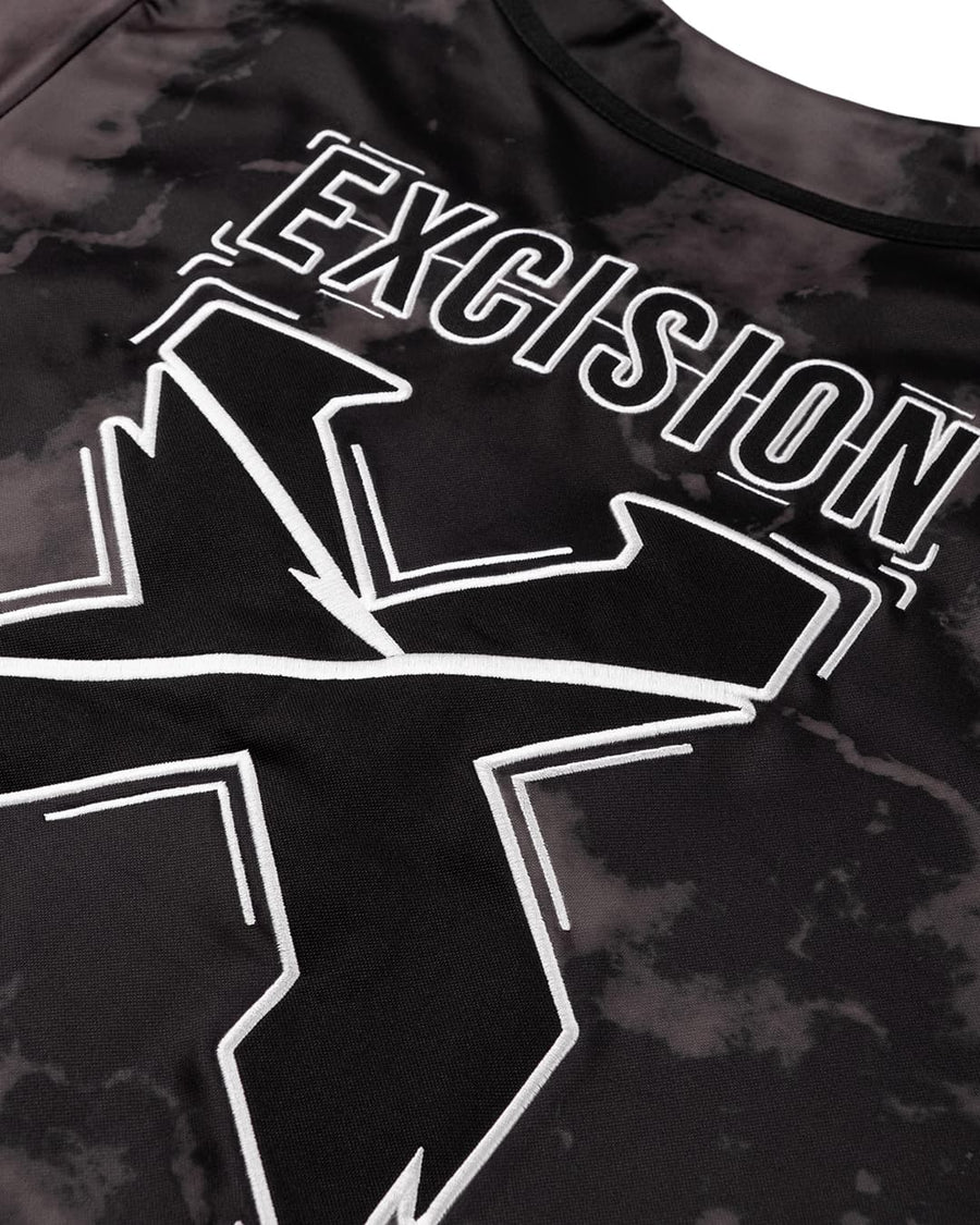 Official Excision Merch Gorge Baseball Jersey Top Shirt Black/White -  Snowshirt