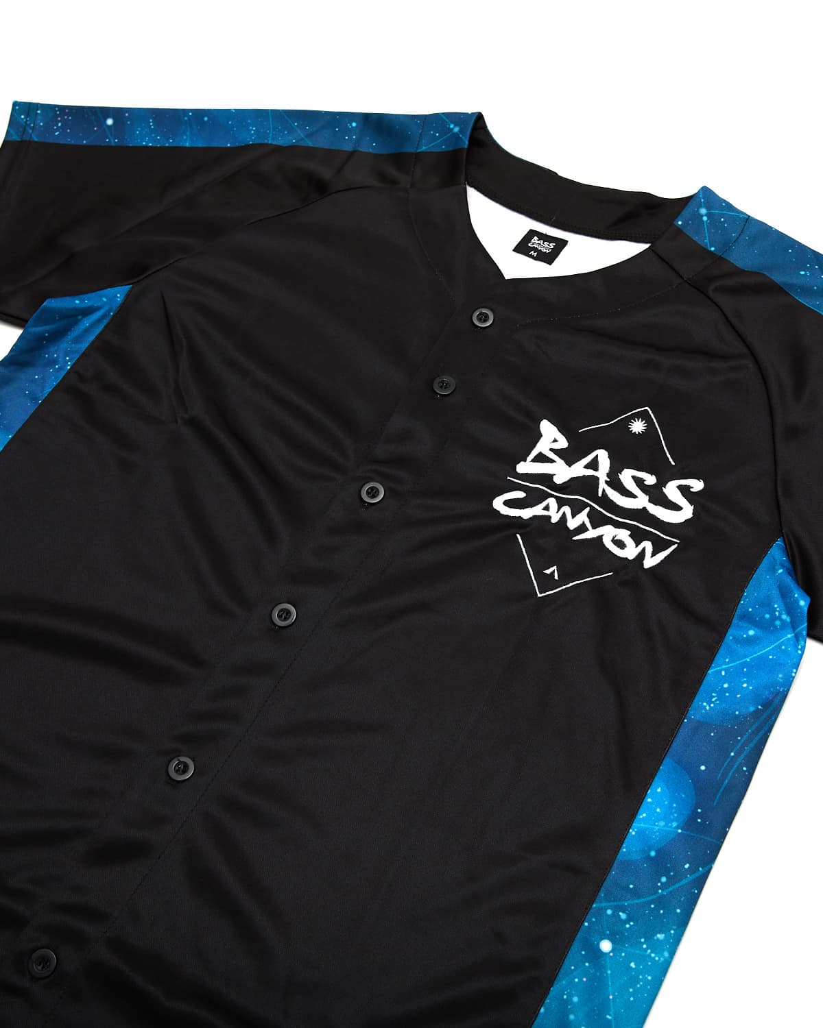 black and blue baseball jersey