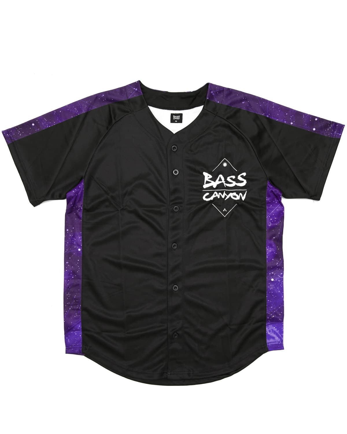Bass Canyon' Baseball Jersey - Black/Purple