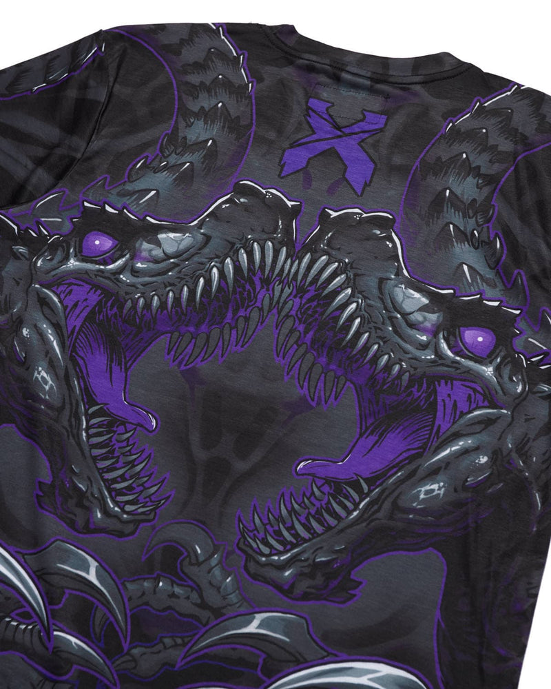 'Raptor Attack' Dye Sub Tee - Purple