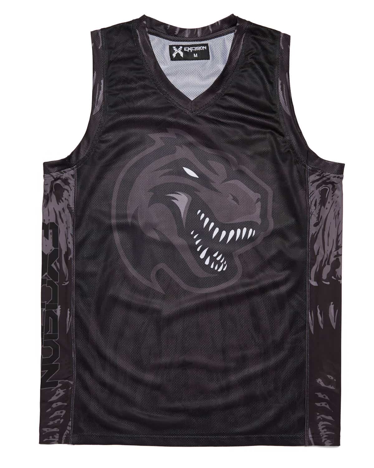 black basketball jerseys