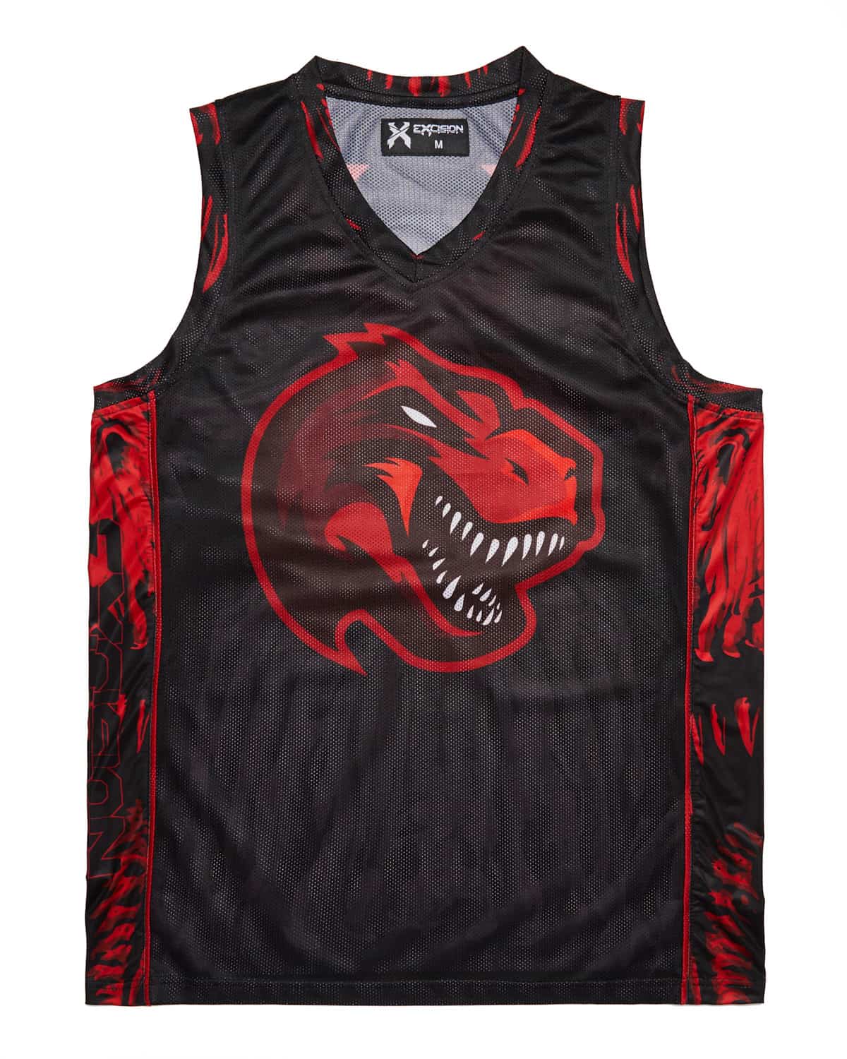 basketball jersey design black and red