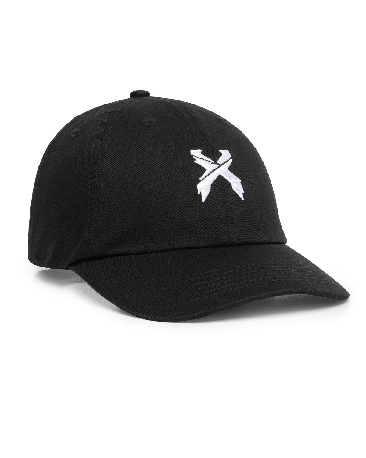 black white dad hat