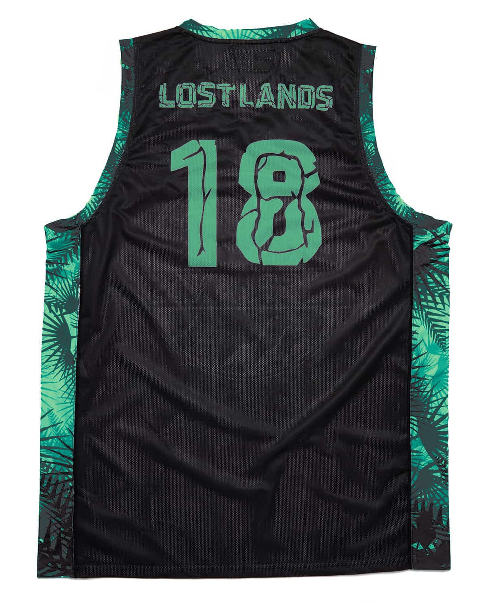 black and green basketball jersey