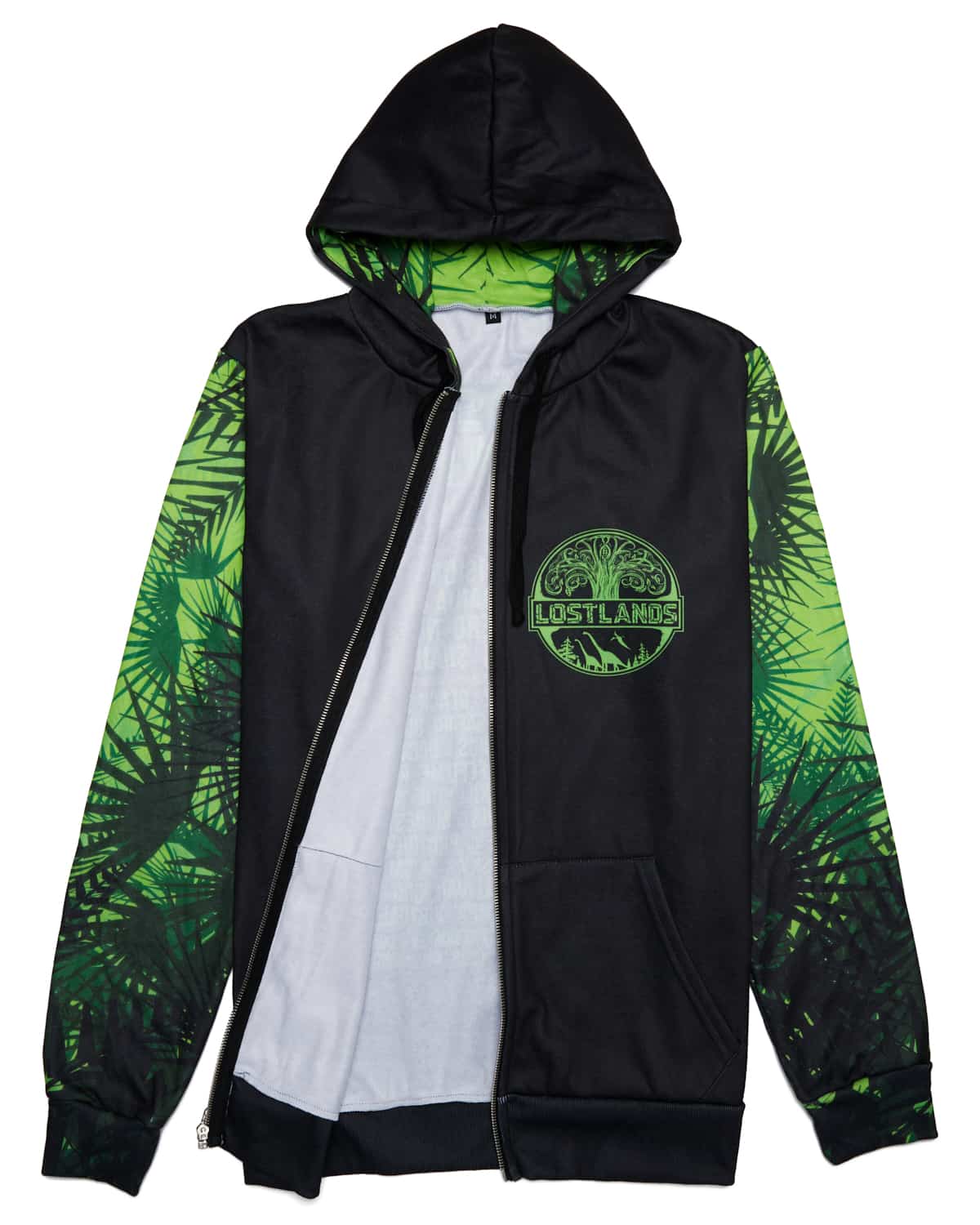 black and green hoodie