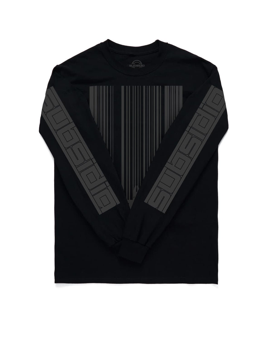 Subsidia 'Barcode Skyline' Long Sleeve Tee (White) - Excision