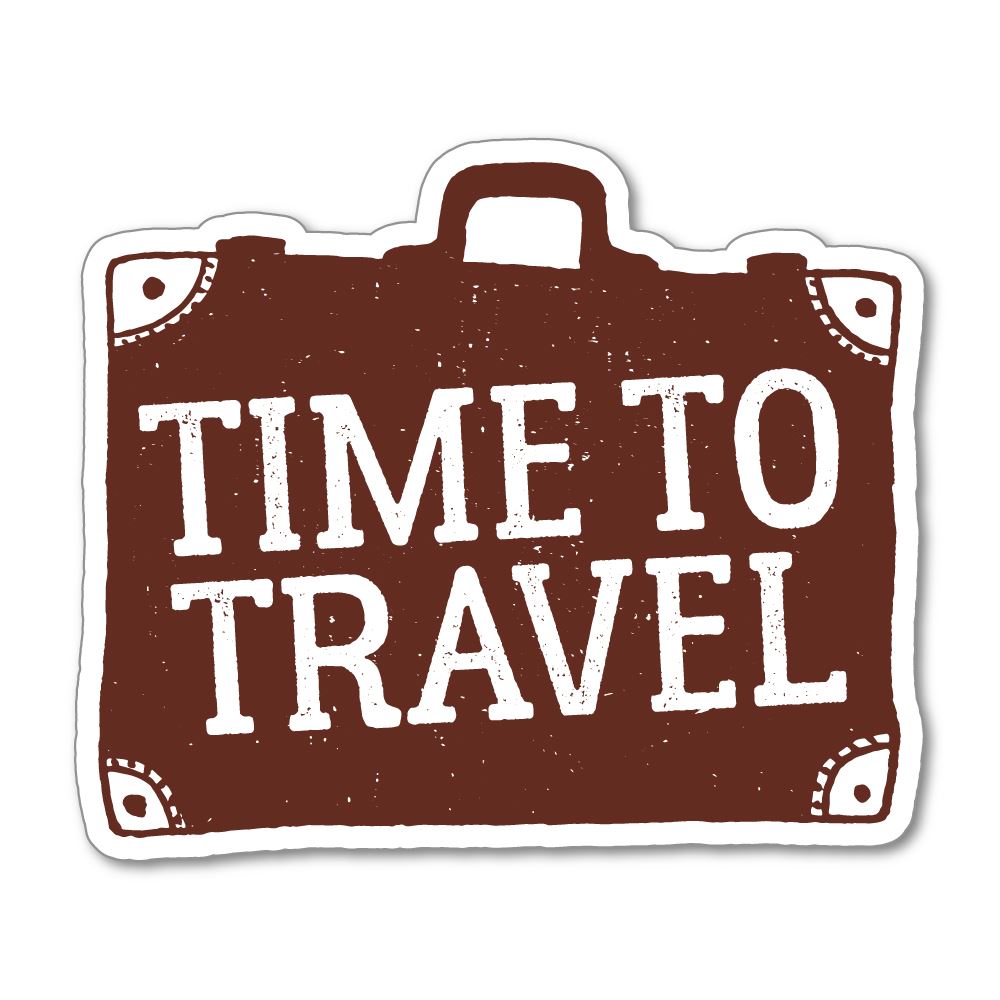 Time to Travel | Bike/Laptop/Car Sticker