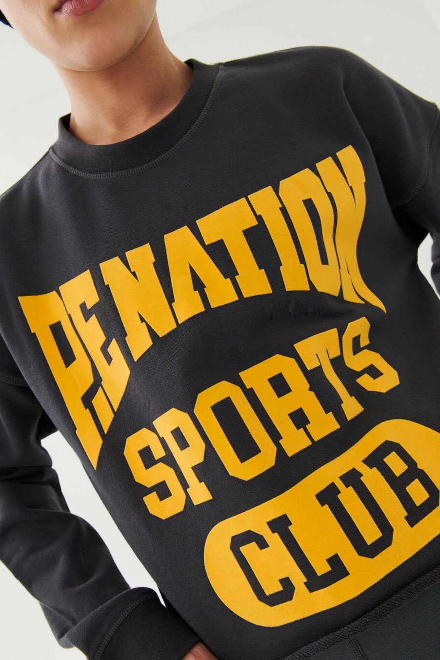 P.E NATION | Set Match Sweatshirt - Grey/ Yellow