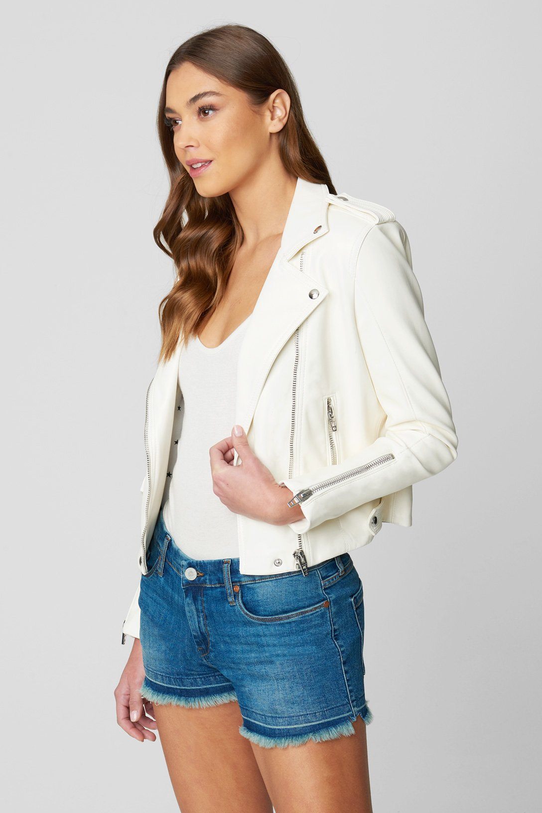 BLANK NYC | Vegan Leather Jacket - Pure White