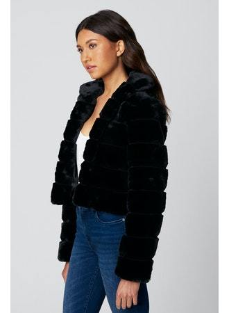 BLANK NYC | Superstar Black Faux Fur Jacket