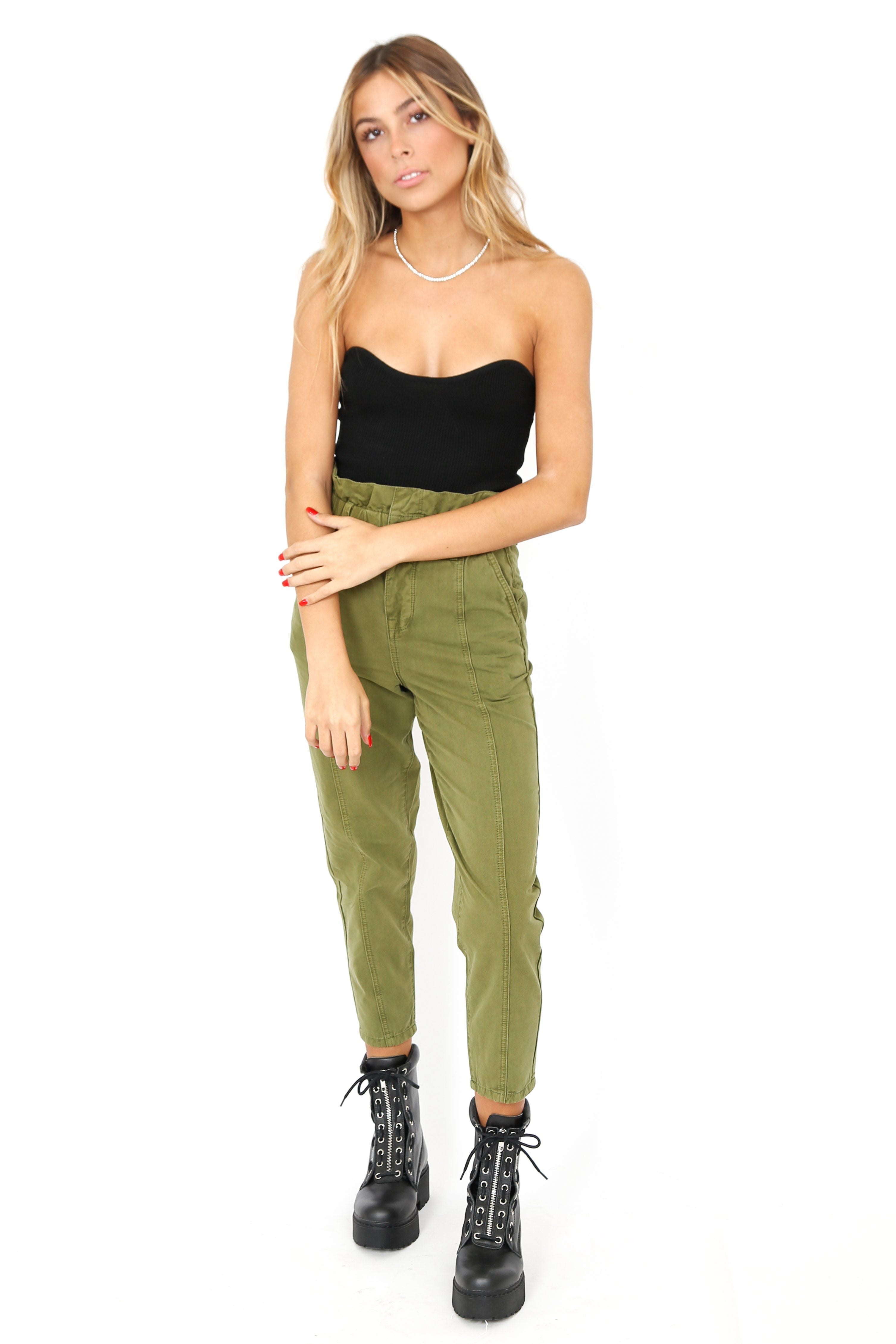 BLANK NYC | Plant Mom Pants - Green