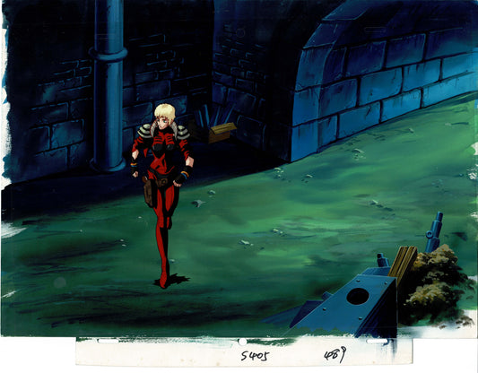 VAMPIRE HUNTER D BLOODLUST official OVERSIZED PAN anime cel + sketch