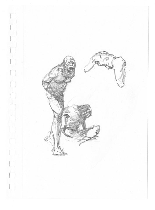 Mike Hoffman Comic Book Artist Personal Original Pencil Art Notebook P –  Charles Scott Gallery