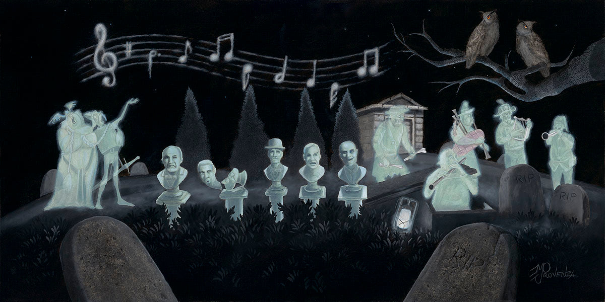 Disneyworld Haunted Mansion Walt Disney Fine Art Michael Humphries