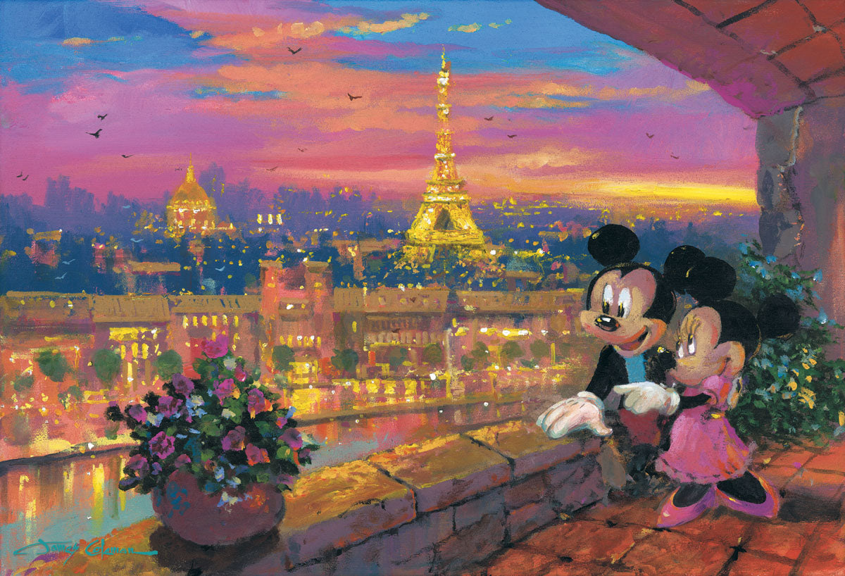 Mickey Mouse and Minnie Mouse Walt Disney Fine Art Jim Warren