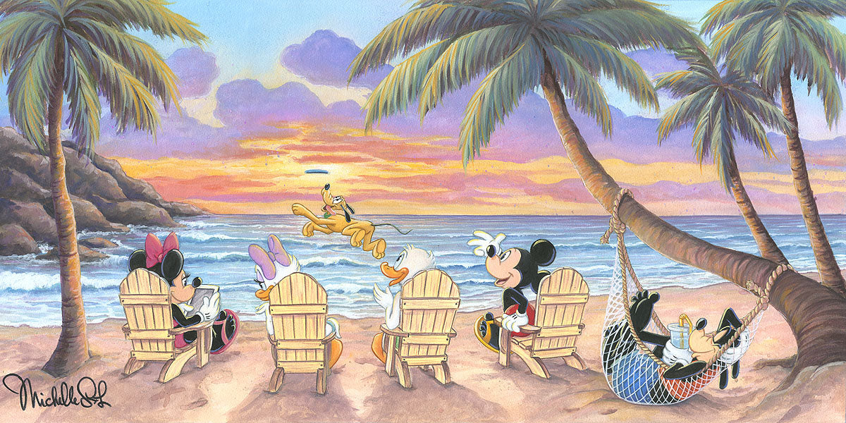 Mickey Mouse Walt Disney Fine Art Michelle St. Laurent Signed