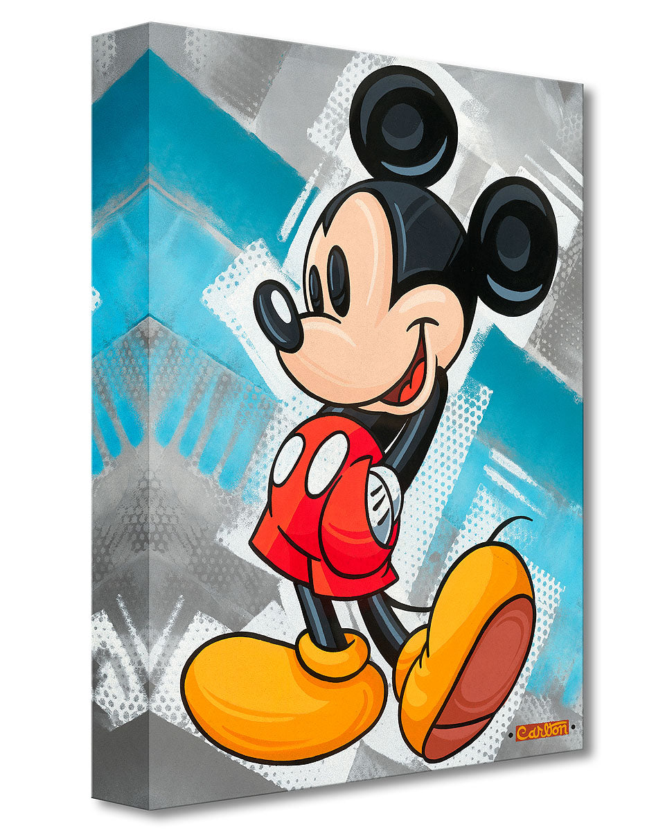 2 Lot: Mickey Mouse and Minnie Mouse Walt Disney Fine Art Trevor Carlton  Ltd Ed of 1500 TOC Treasures on Canvas Print 