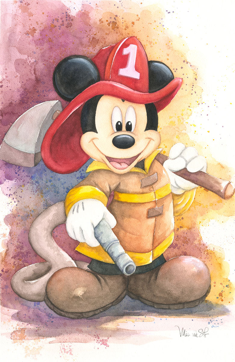 Mickey, Minnie, Donald and More Walt Disney Fine Art Michelle St