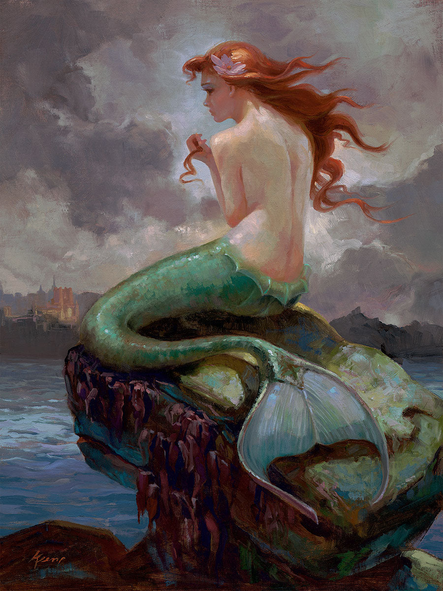 Ariel The Little Mermaid Walt Disney Fine Art Jim Warren Signed