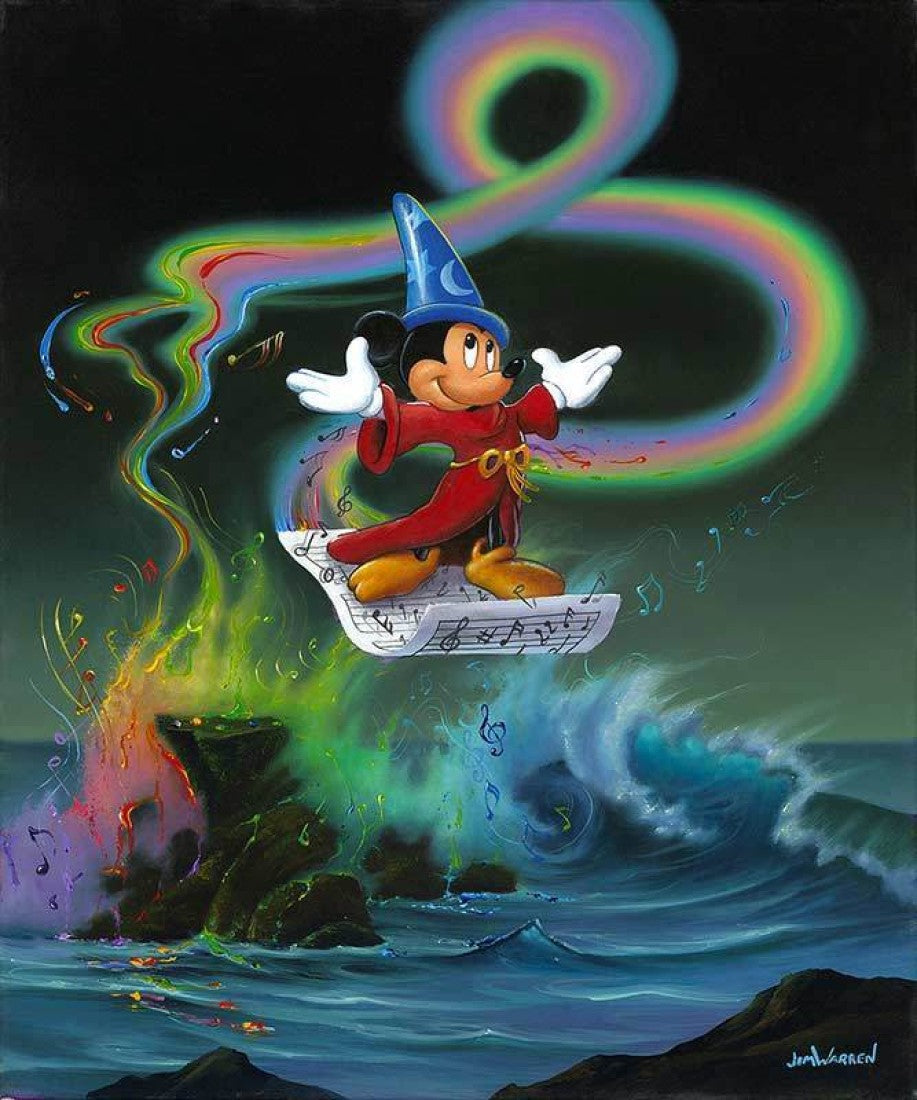 Mickey Mouse Walt Disney Fine Art Jim Warren Signed Limited