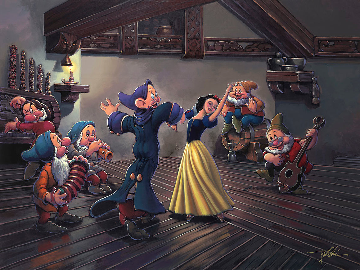 Snow White And The Seven Dwarfs Walt Disney Fine Art Rodel Gonzalez Si Charles Scott Gallery 