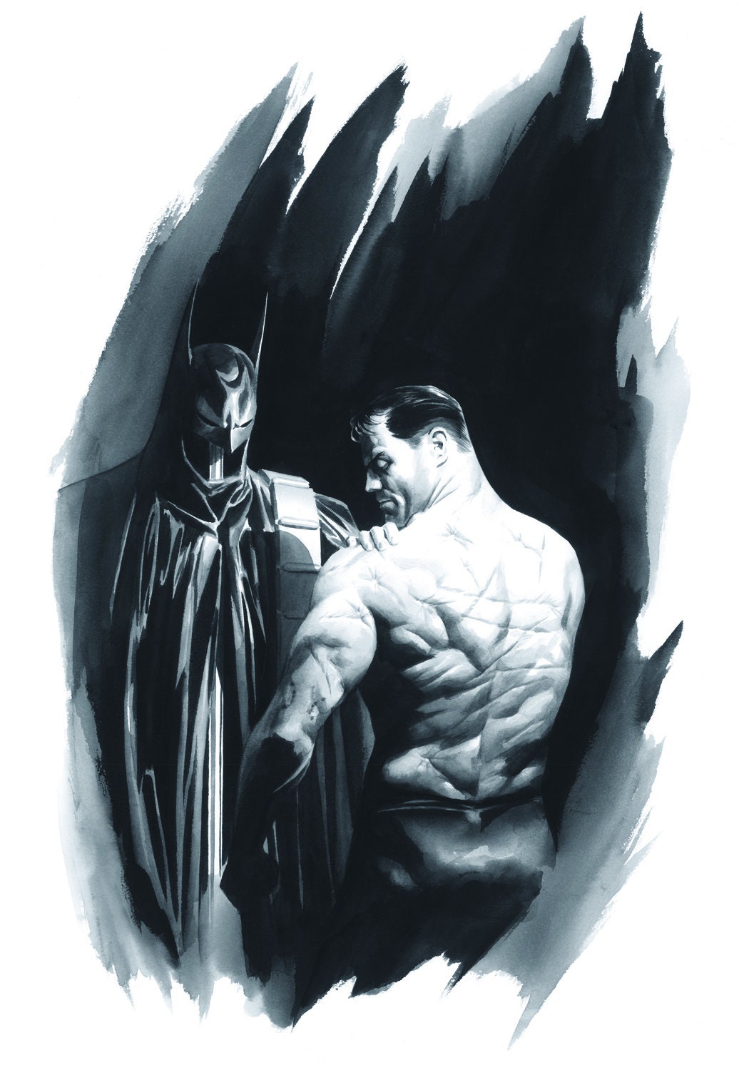 Alex Ross SIGNED Batman Scars Giclee Print on Canvas Limited Edition o –  Charles Scott Gallery