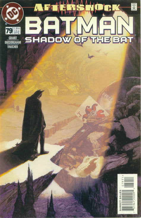 Laurel Blechman Original Cover Art Painting for Shadow of the Bat #79 from DC 1998 Batman Aftershock