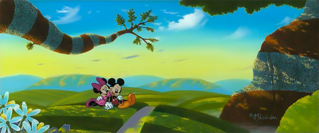 Mickey Mouse and Minnie Mouse Walt Disney Fine Art Michael