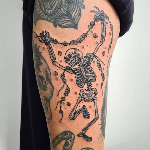 skeleton tattoo liv frost 
