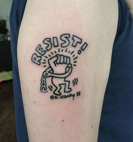 KEITH HARING resist tattoo