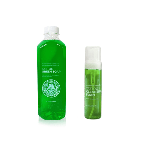 Aloetattoo green soap products