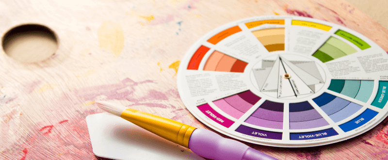 Colour wheel for tattoo artists