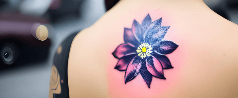 Floral tattoo design for summer