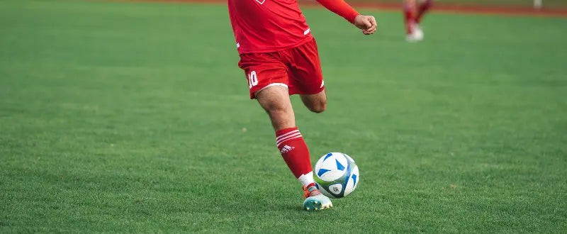 football player in red uniform