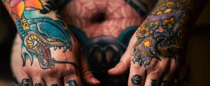 Japanese snake tattoo design