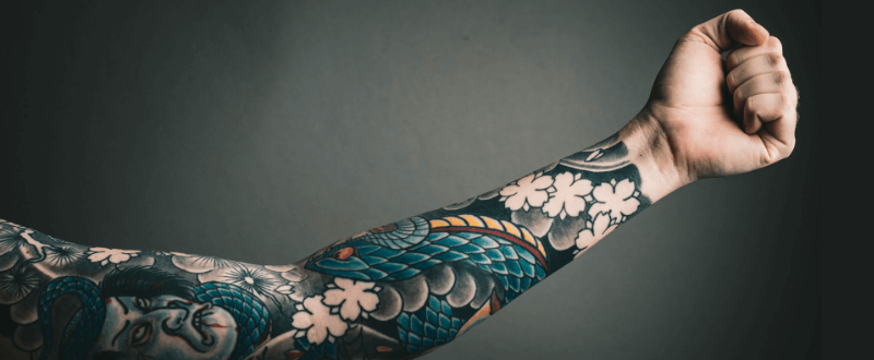 Japanese style tattoo sleeve