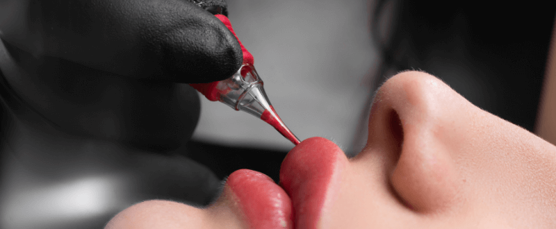 Lip nanoblading, PMU procedure