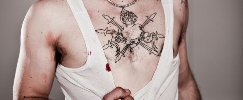 man chest tattoos
