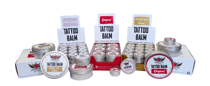 MTS Tattoo Balm, a professional tattoo care product for new tattoos