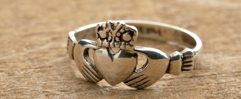 Claddagh ring, a common celtic symbol