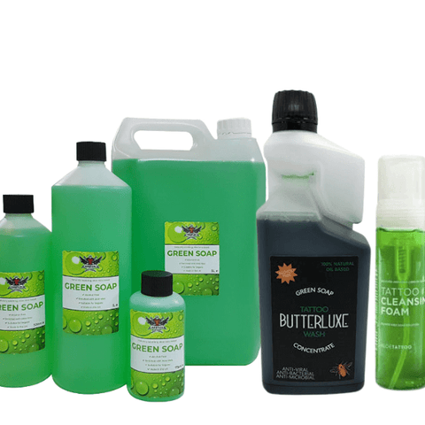 Tattoo green soap products