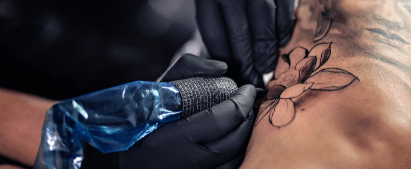 Tattooing flower self-love tattoo design