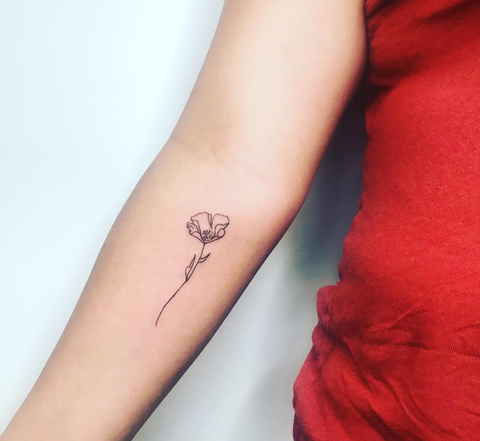 Poppy and Remembrance themed tattoos | Eternal Ink Lipstick Red ...