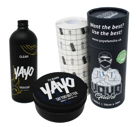 YAYO tattoo creams and aftercare products